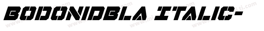 BodoniDBla Italic字体转换